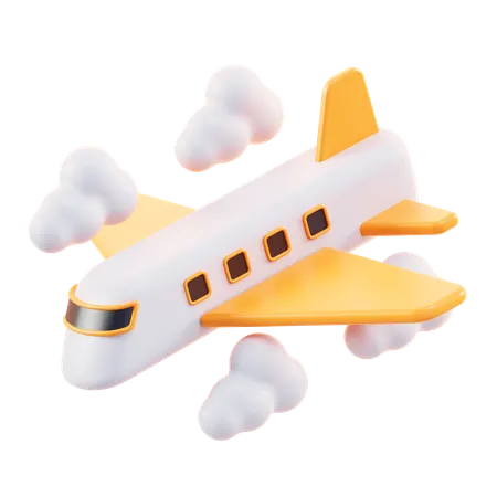 Avião  3D Icon