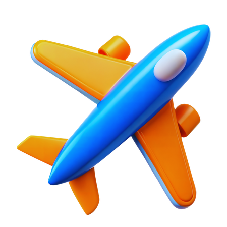 Avião  3D Icon