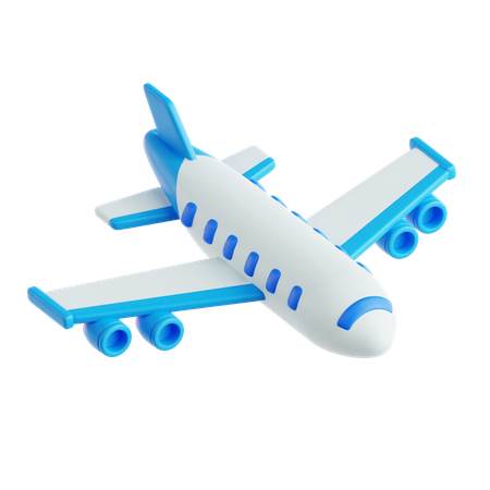 Avião  3D Icon