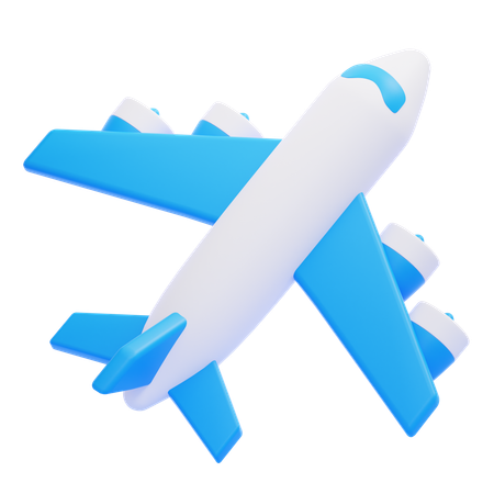 Avião  3D Icon