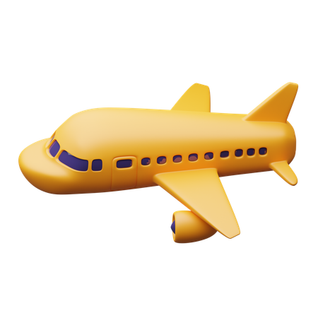 Avião  3D Icon