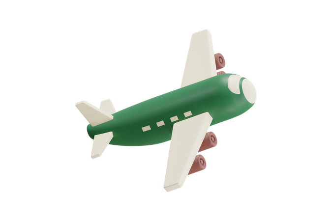 Avião  3D Icon