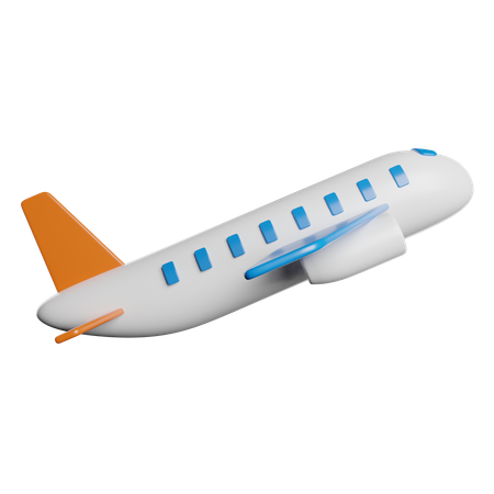 Avião  3D Icon