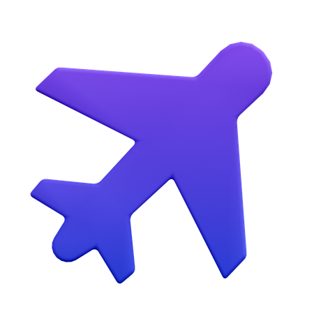 Avião  3D Icon