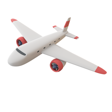 Avião  3D Illustration
