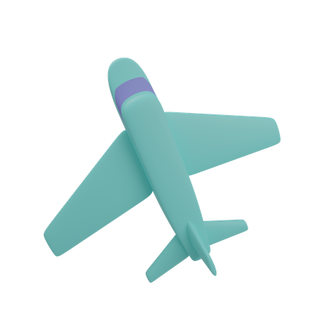 Avião  3D Illustration