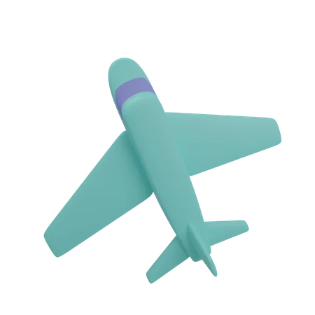 Avião  3D Illustration