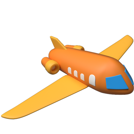 Avião  3D Illustration