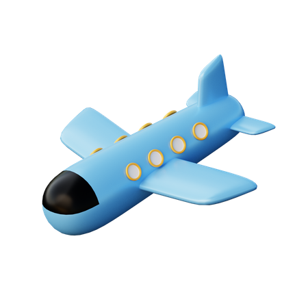 Avião  3D Illustration