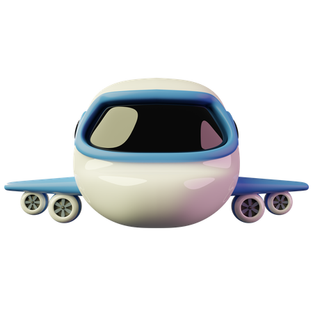 Avião  3D Illustration