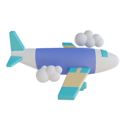 Avião  3D Illustration