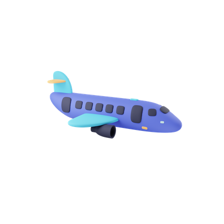 Avião  3D Icon