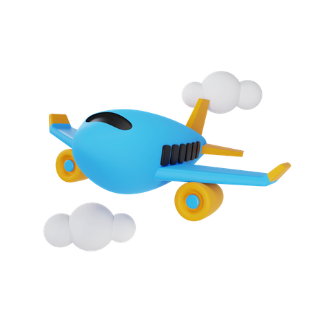 Avião  3D Icon