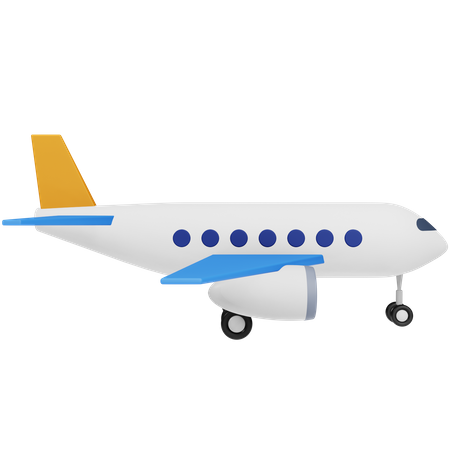 Avião  3D Icon