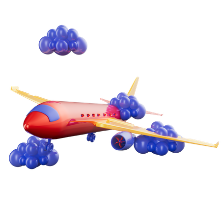 Avião  3D Icon