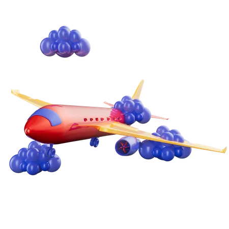 Avião  3D Icon