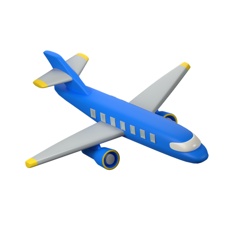 Avião  3D Icon