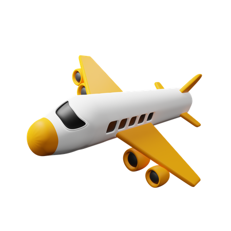 Avião  3D Icon