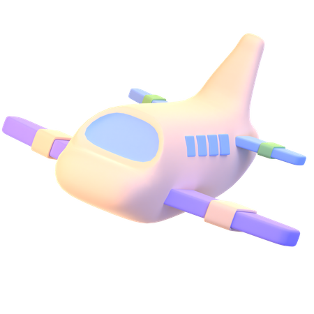 Avião  3D Icon