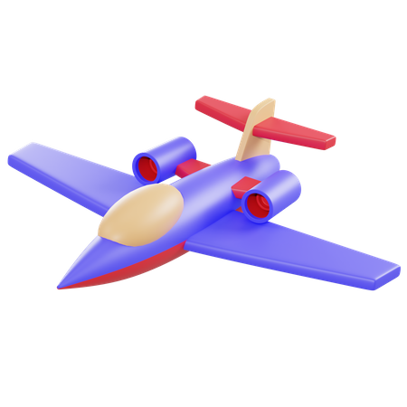Avião a jato  3D Illustration