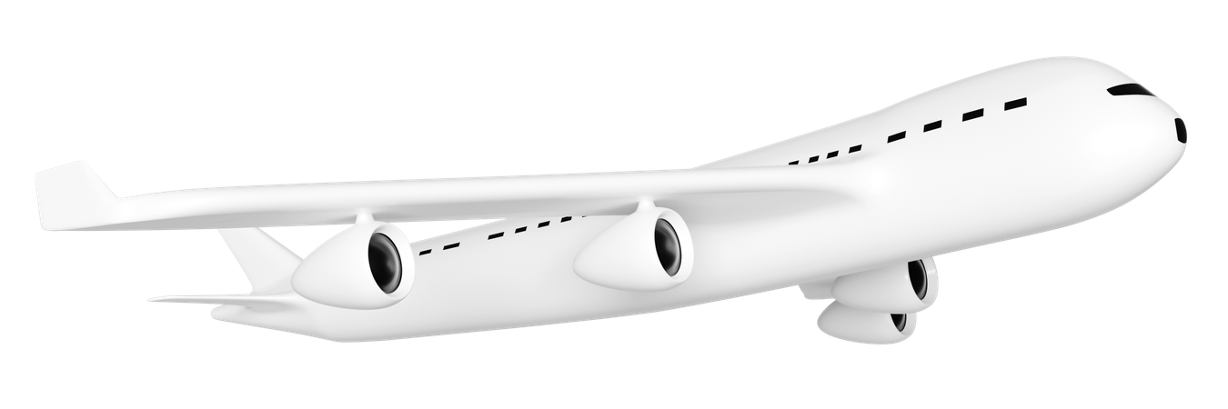 Avião a jato  3D Illustration