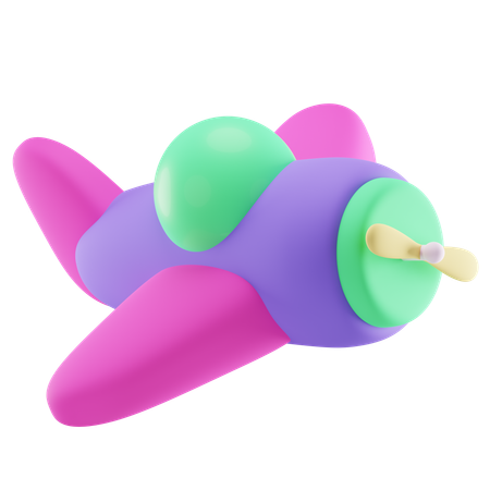 Avião de brinquedo  3D Icon