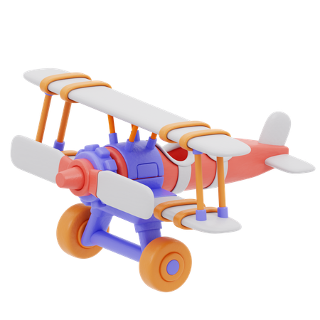 Avião de brinquedo  3D Icon