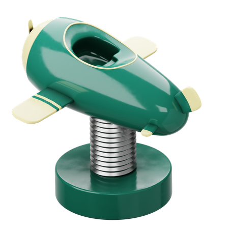 Avião de balanço de primavera  3D Icon