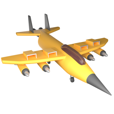 Avião de combate  3D Icon