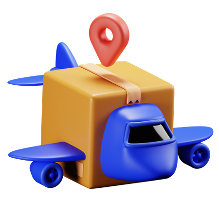 Avião de entrega  3D Icon