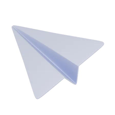 Avião de papel  3D Icon