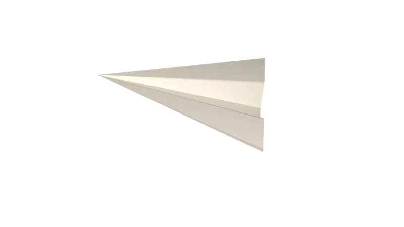 Avião de papel  3D Icon