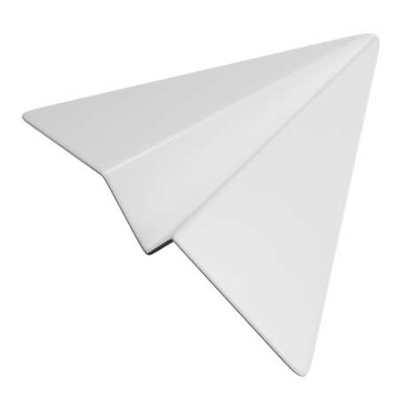 Avião de papel  3D Icon