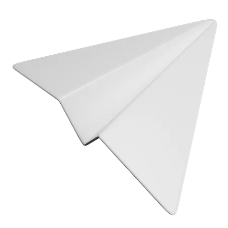 Avião de papel  3D Icon