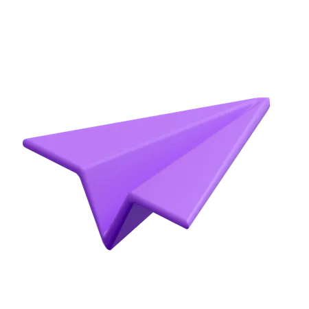 Avião de papel  3D Icon