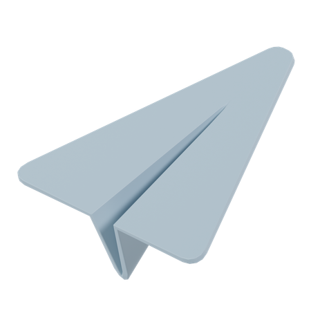 Avião de papel  3D Icon