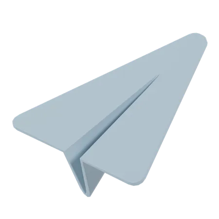 Avião de papel  3D Icon