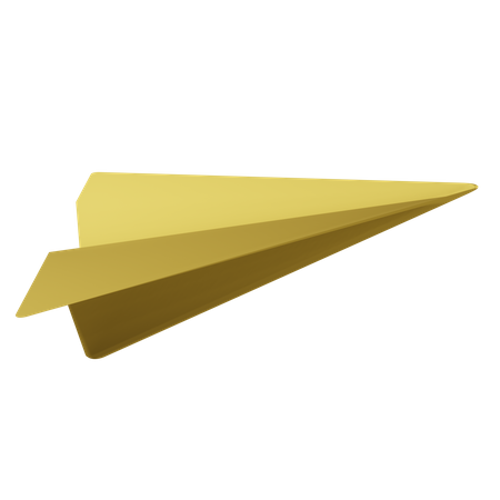 Avião de papel  3D Icon
