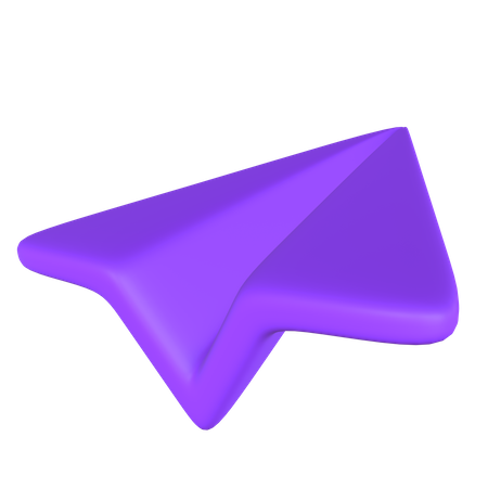 Avião de papel  3D Icon