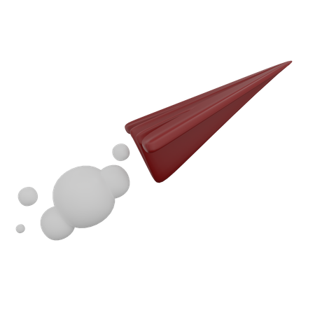 Avião de papel  3D Icon