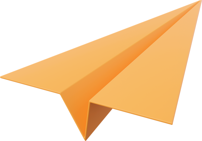 Avião de papel  3D Icon