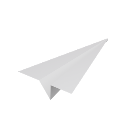 Avião de papel  3D Icon