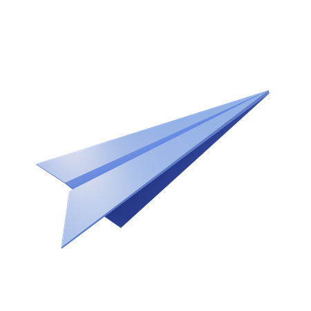 Avião de papel  3D Illustration