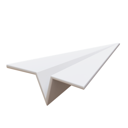 Avião de papel  3D Icon