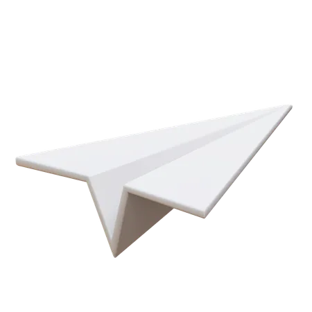 Avião de papel  3D Icon