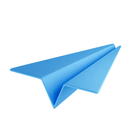 Avião de papel  3D Icon