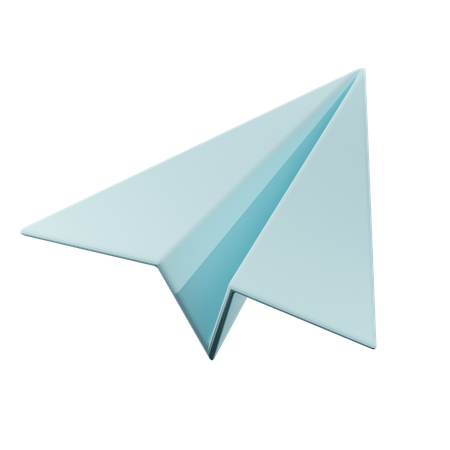 Avião de papel  3D Icon