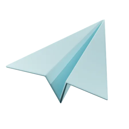 Avião de papel  3D Icon