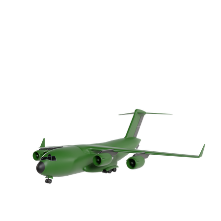 Avião do exército  3D Icon