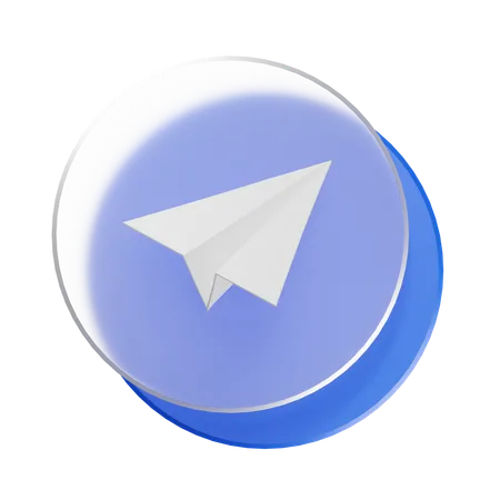 Mensagem de avião  3D Icon